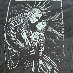 Black Punk Graphic T-Shirt